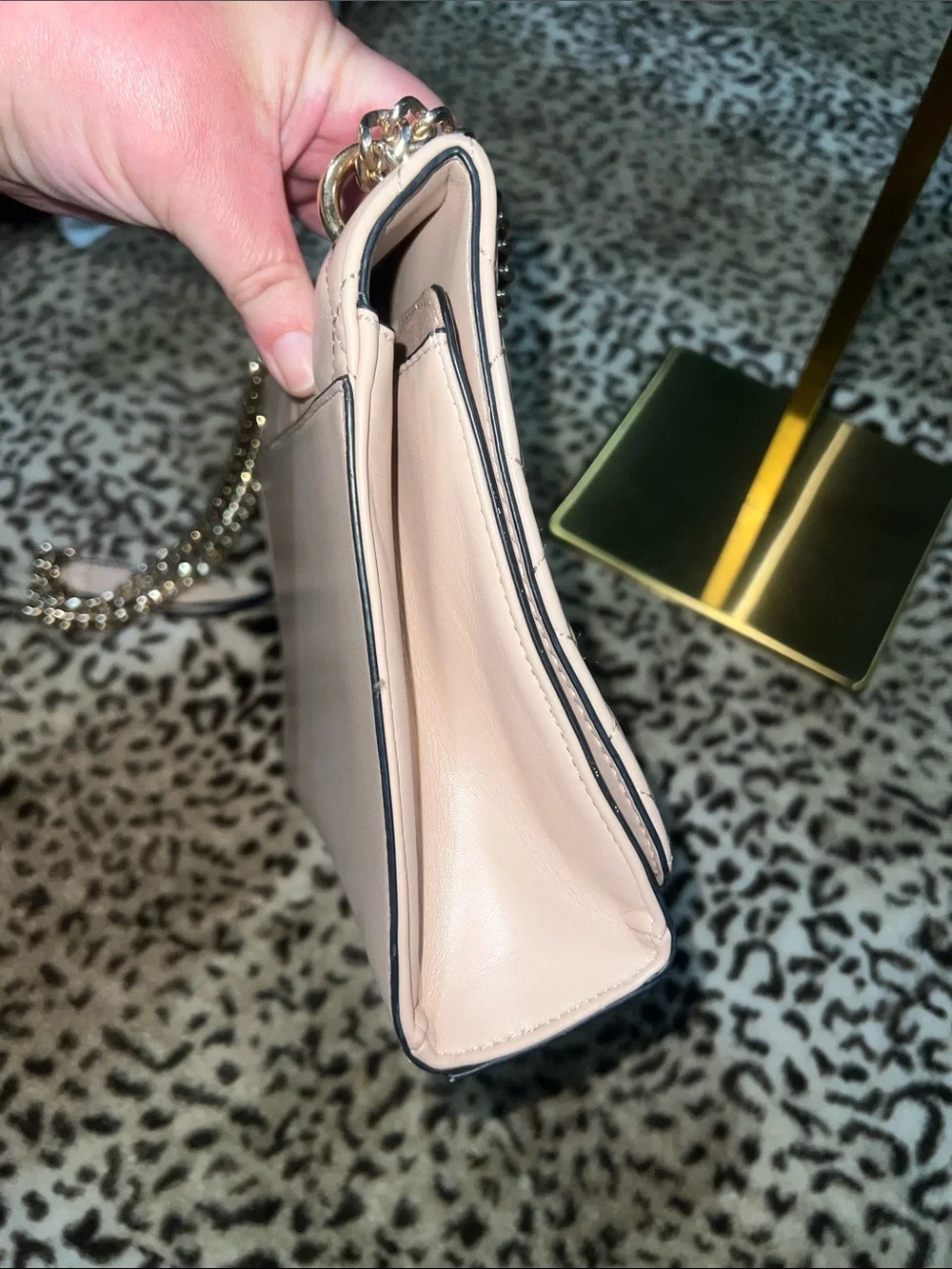 ALDO Quilted Blush Pink Chain-Strap Crossbody Bag